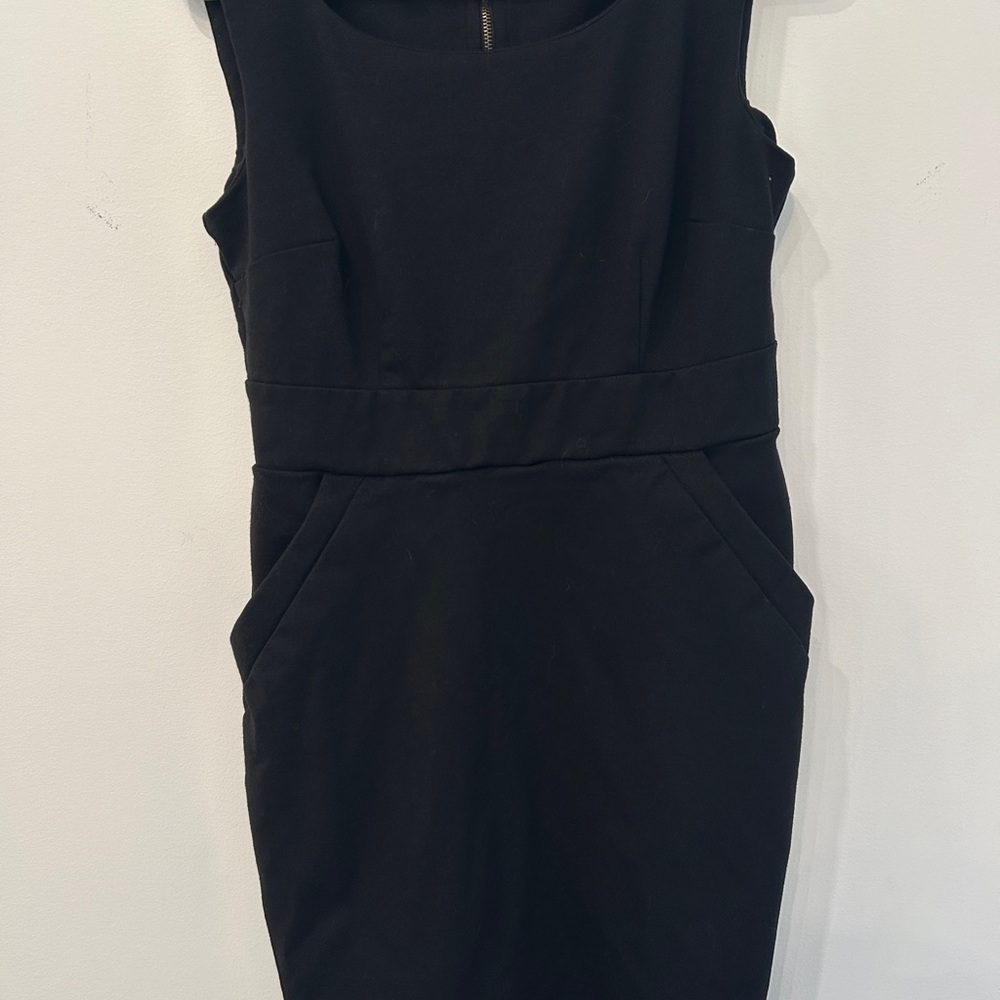 Alfani Black Sleeveless Midi Sheath Dress